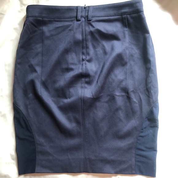 ❤️Patrizia Pepe Sera Navy Mesh Skirt Pockets EUR 44/US 4 - Picture 5 of 6